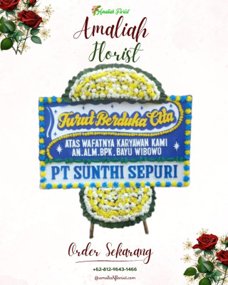 Papan Bunga Duka di Meras